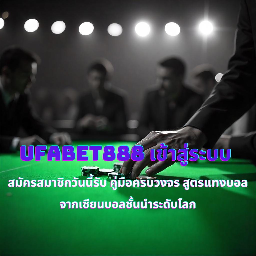 ufabet888 เข้าสู่ระบบ สมัครสมาชิกวันนี้รับ คู่มือครบวงจร สูตรแทงบอล จากเซียนบอลชั้นนำระดับโลก