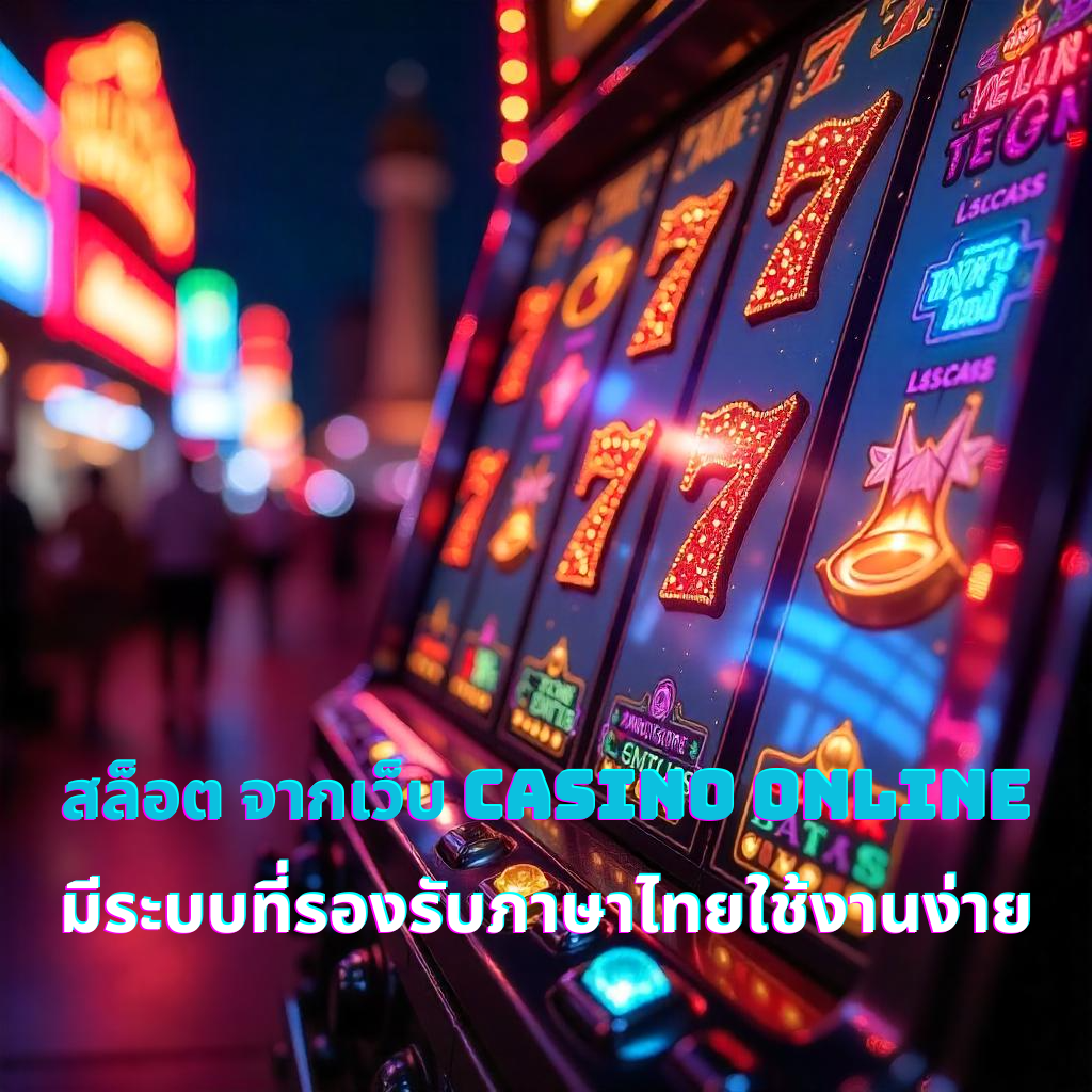 สล็อต จากเว็บ CASINO ONLINE มีระบบที่รองรับภาษาไทยใช้งานง่าย
